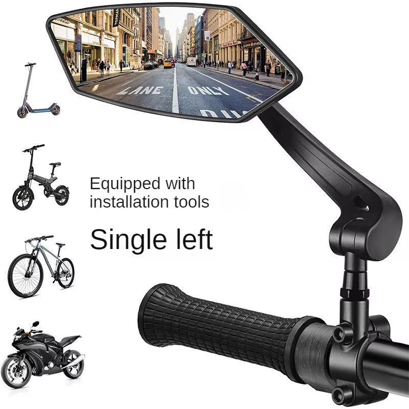 Bicycle Rearview Wide Angle Mirror Cycling 360° Adjustable Rotate Road Bike Handlebar Rear View Mirrors Bike Accessories