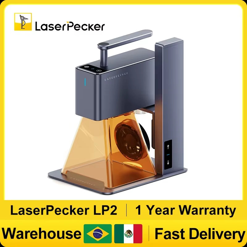 Laser Engraver Portable Easy to Use Fast Engraving Speed Multi Material Laser Engraving Machine with 2K 5W LP2 Pro