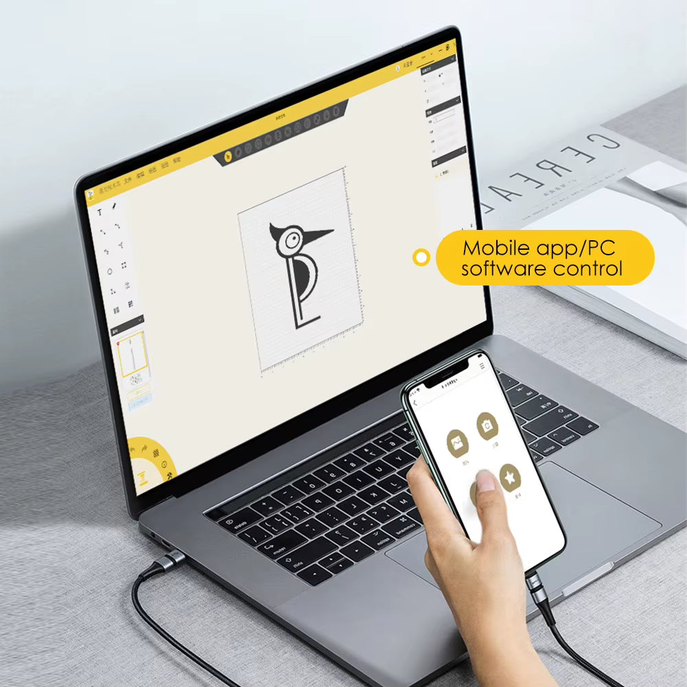 Laser Engraver Portable Easy to Use Fast Engraving Speed Multi Material Laser Engraving Machine with 2K 5W LP2 Pro