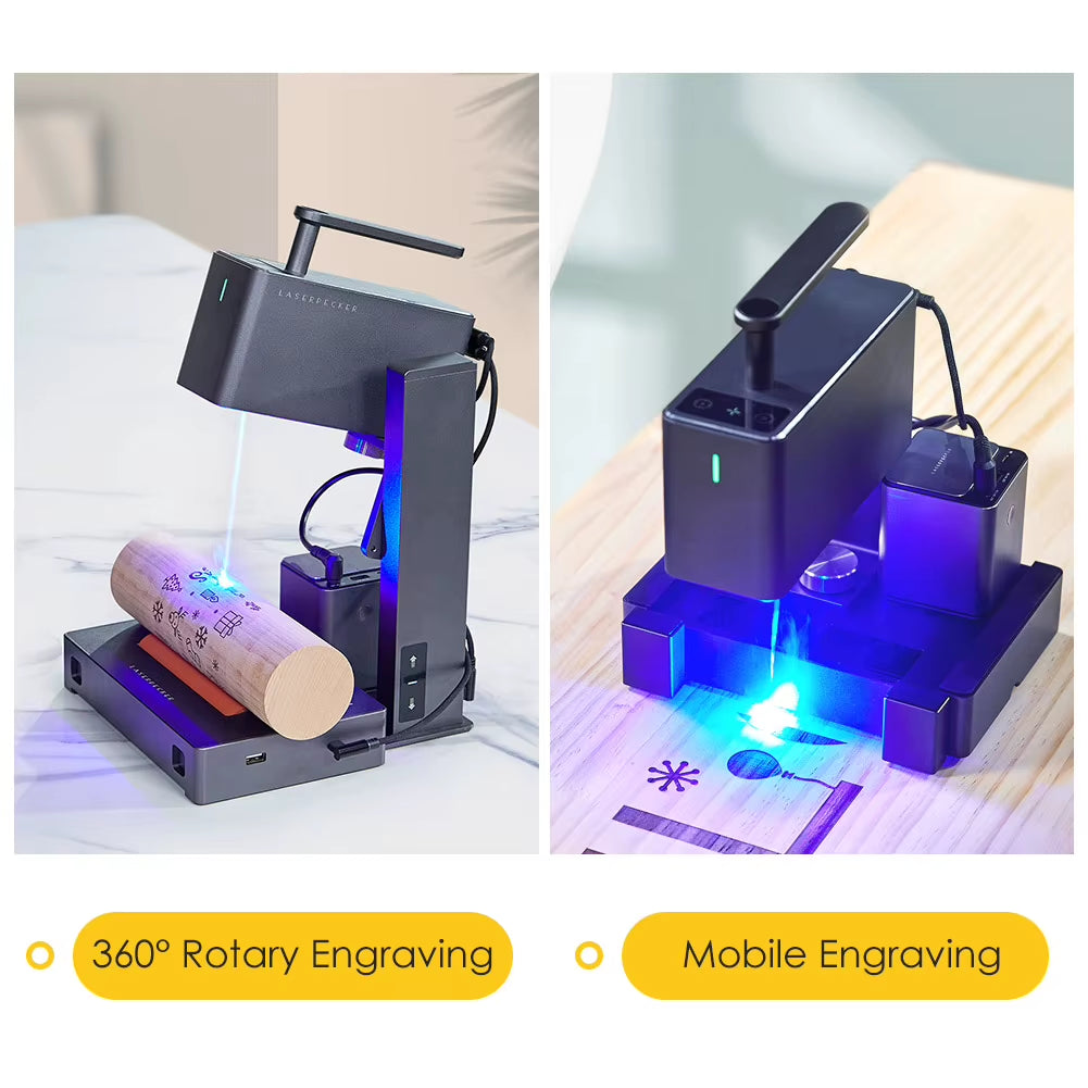 Laser Engraver Portable Easy to Use Fast Engraving Speed Multi Material Laser Engraving Machine with 2K 5W LP2 Pro
