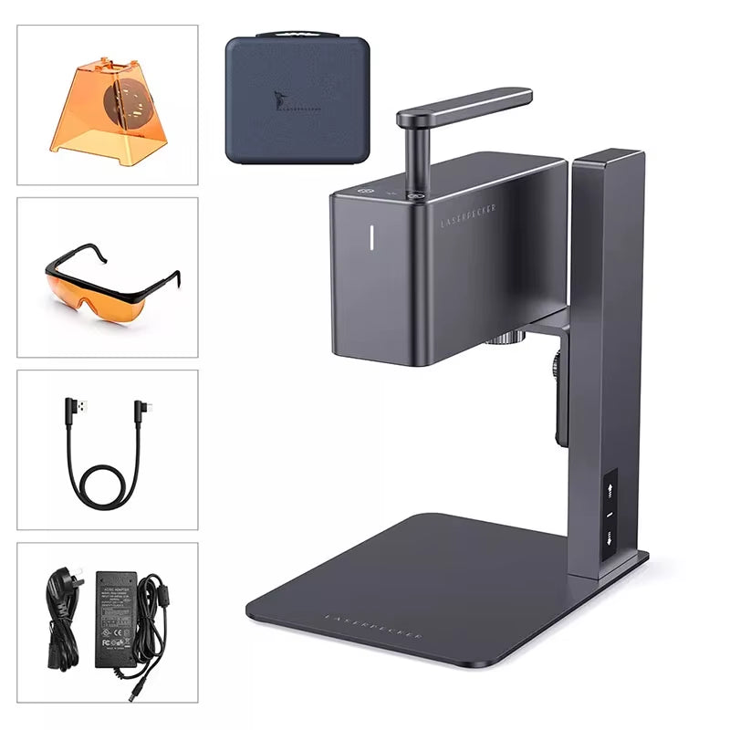 Laser Engraver Portable Easy to Use Fast Engraving Speed Multi Material Laser Engraving Machine with 2K 5W LP2 Pro