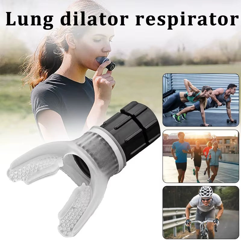 Adjustable Breathing Trainer - Lung Exercise Device for Fitness & Respiratory Health Portable Mouthpiece Trainer Sport Equipment