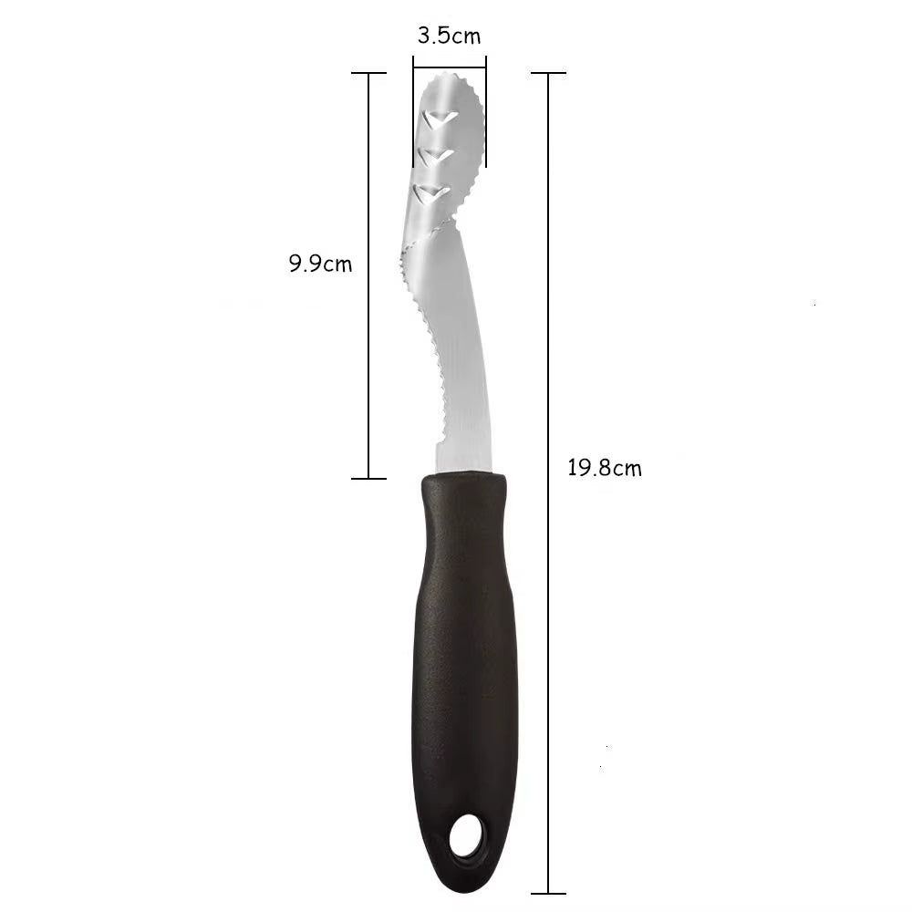 Jalapeno Pepper Corer Stainless Steel Pepper Chili Corer Remover with Serrated Edge Zucchini Cucumber Corer KC0276