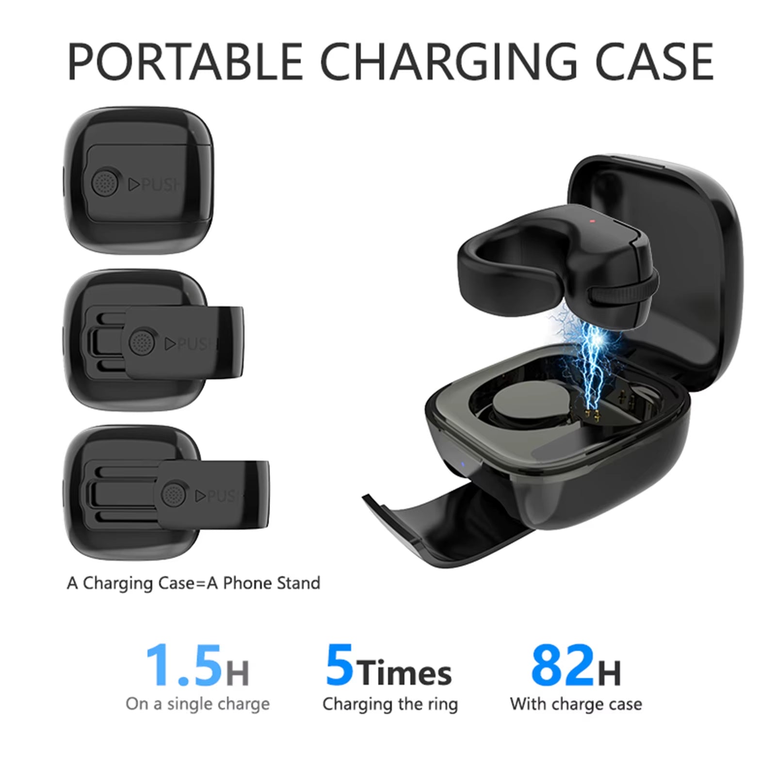 BT Air Finger Ring Mouse with a Touchpad Wireless Scroller Page Turner 2.4G Scrolling Ring for Iphone Ipad Android Ebook Reading