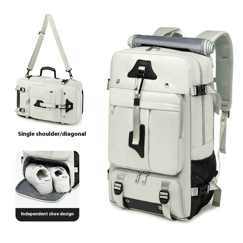 55L Large Capacity Travel Bag for Men 15.6 Inch Laptop Suitcase Backpack Multi-Function Waterproof Backpack Outdoor Camping Bags