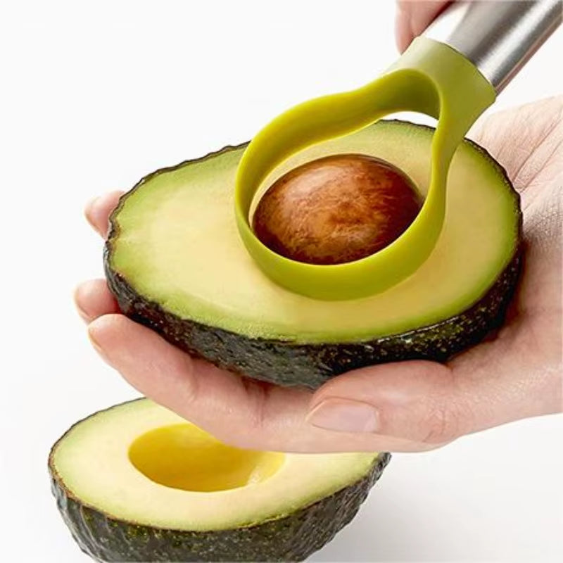 1PC Avocado Knife Cutting Fruit Artifacts Household Kitchen Gadgets Stainless Steel Knives Fruit Plate Slicing Tools Kitchen