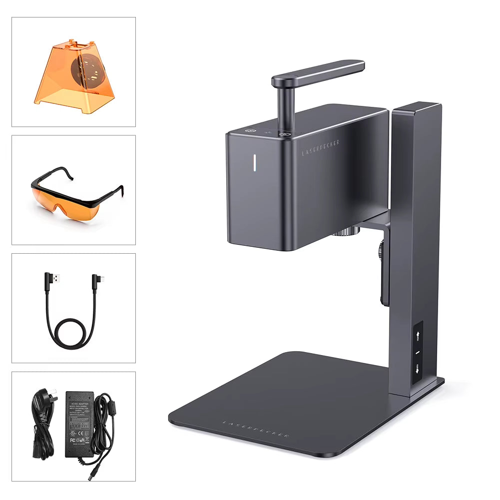 Laser Engraver Portable Easy to Use Fast Engraving Speed Multi Material Laser Engraving Machine with 2K 5W LP2 Pro
