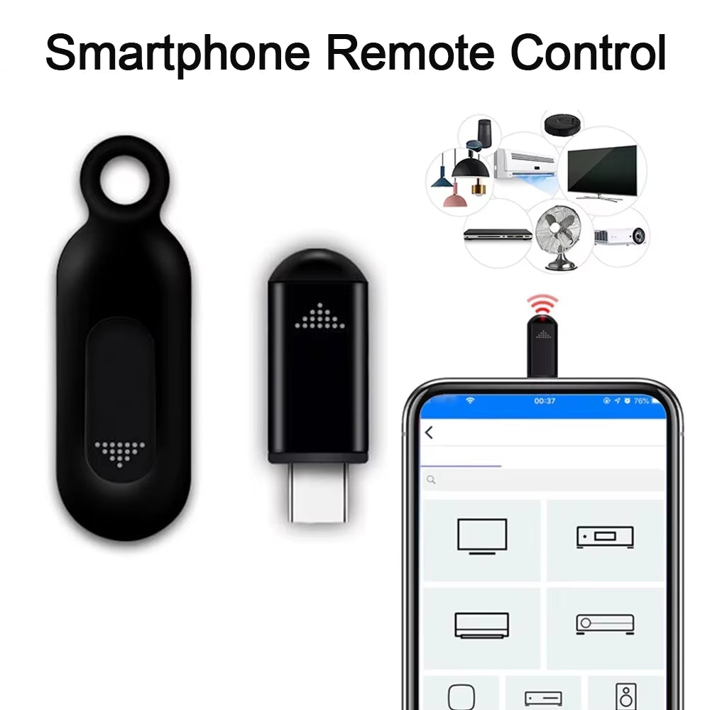 Smartphone Remote Control Typec USB for Phone IR Blasters Adapter Universal IR Infrared Smart Remote for TV Air Conditioner Fan