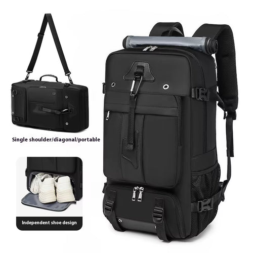 55L Large Capacity Travel Bag for Men 15.6 Inch Laptop Suitcase Backpack Multi-Function Waterproof Backpack Outdoor Camping Bags