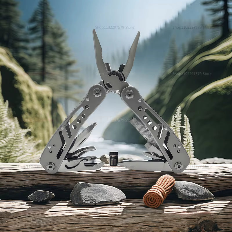 Multi-Tool Pocket Knife Pliers Folding Mini Portable Outdoor Tactical Survival Rescue Repair Tool for Camping Hiking Emergency
