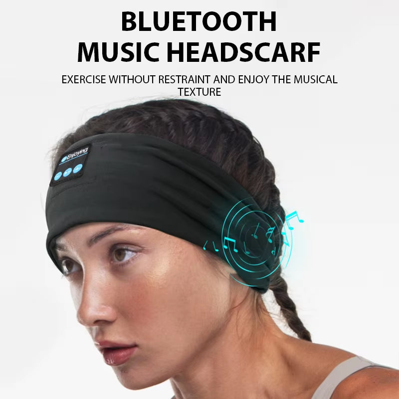 Fone Bluetooth Earphones Sports Sleeping Headband Elastic Wireless Headphones Music Eye Mask Wireless Bluetooth Headset Headband