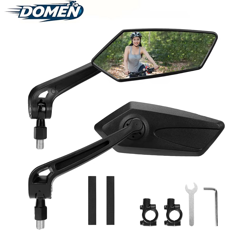 Bicycle Rearview Wide Angle Mirror Cycling 360° Adjustable Rotate Road Bike Handlebar Rear View Mirrors Bike Accessories