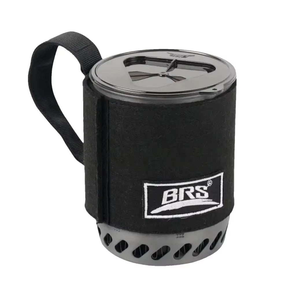 61 Jet Boil Camping Pot Stove with Heat Exchanger Portable Gas Stove Quick Burn Coffee Cup Furnace Backpacking Camp Burner