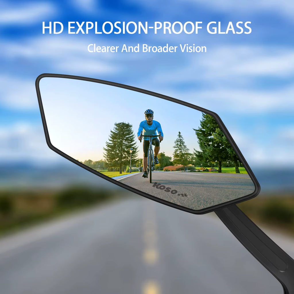 Bicycle Rearview Wide Angle Mirror Cycling 360° Adjustable Rotate Road Bike Handlebar Rear View Mirrors Bike Accessories