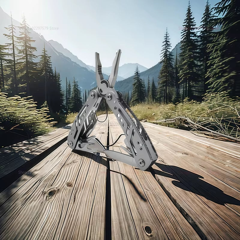 Multi-Tool Pocket Knife Pliers Folding Mini Portable Outdoor Tactical Survival Rescue Repair Tool for Camping Hiking Emergency