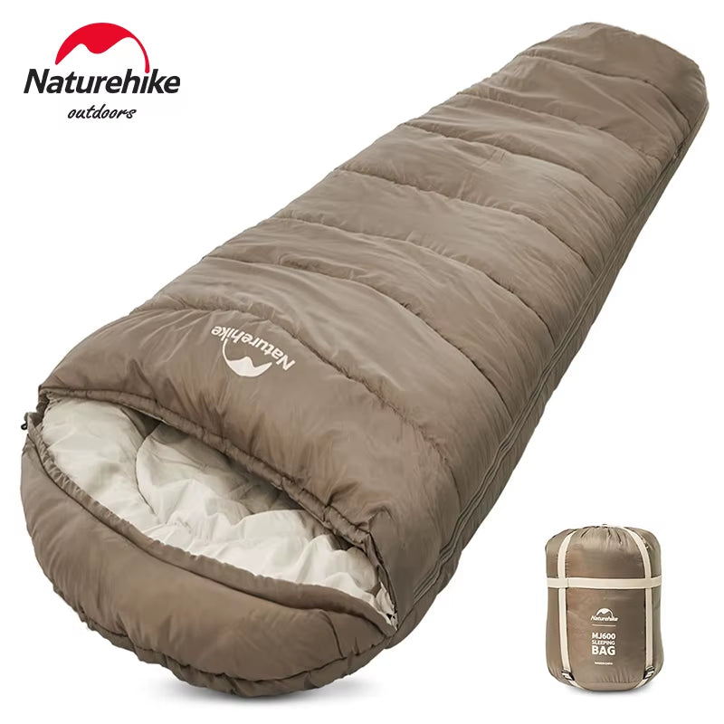 Winter Sleeping Bag MJ300/MJ600 -12℃ Mummy Camping Cotton Sleeping Bag Outdoor Cold-Proof Warm 4 Season Sleeping Bag