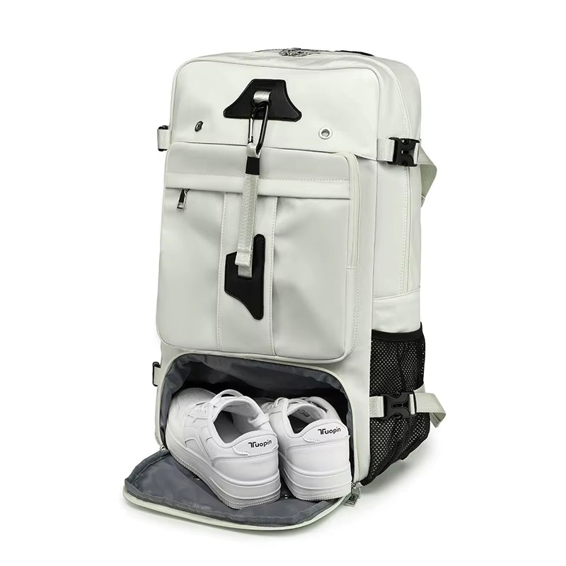 55L Large Capacity Travel Bag for Men 15.6 Inch Laptop Suitcase Backpack Multi-Function Waterproof Backpack Outdoor Camping Bags