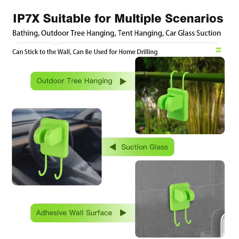 Camping Shower Pump RV Outdoor Shower Kit Camp Shower W/Full Screen Intelligent Digital Display Adjustable 6000Mah Shower Kit