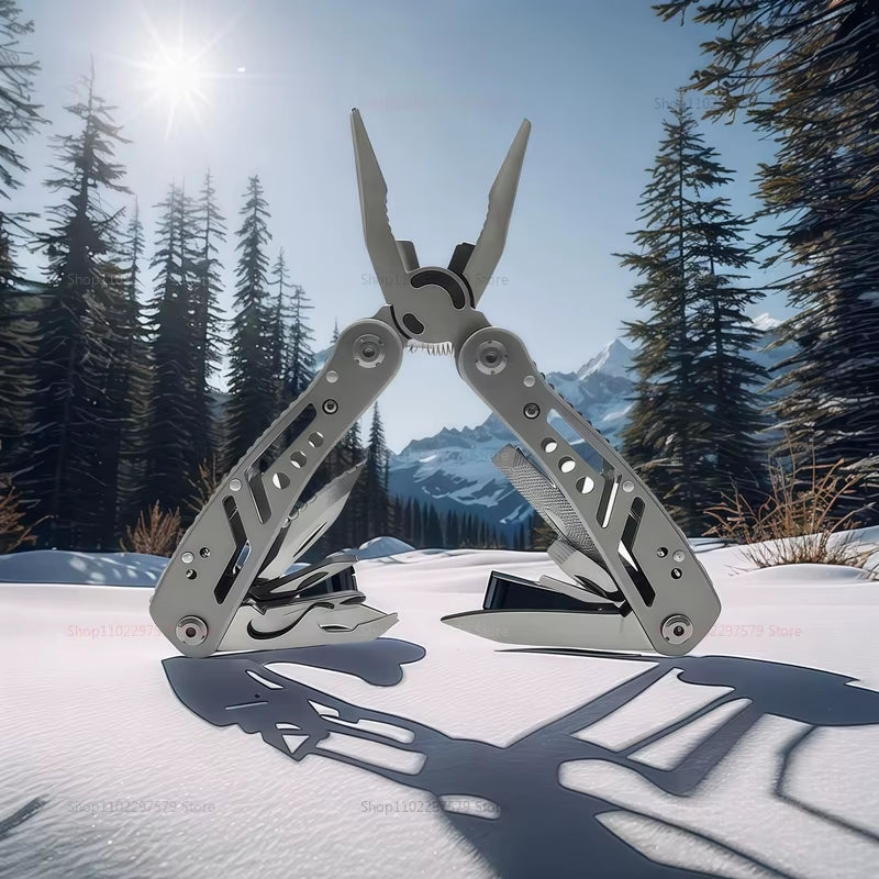 Multi-Tool Pocket Knife Pliers Folding Mini Portable Outdoor Tactical Survival Rescue Repair Tool for Camping Hiking Emergency